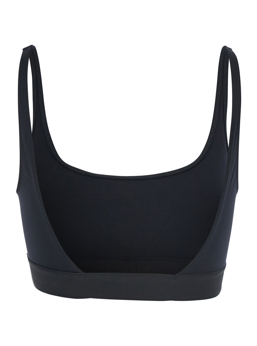 Tom Ford Women Bralette Top 'Brj016jex166l' With Wide Neckline And Lettering Logo On The Front In Black Stretch Modal For Women TOM FORD