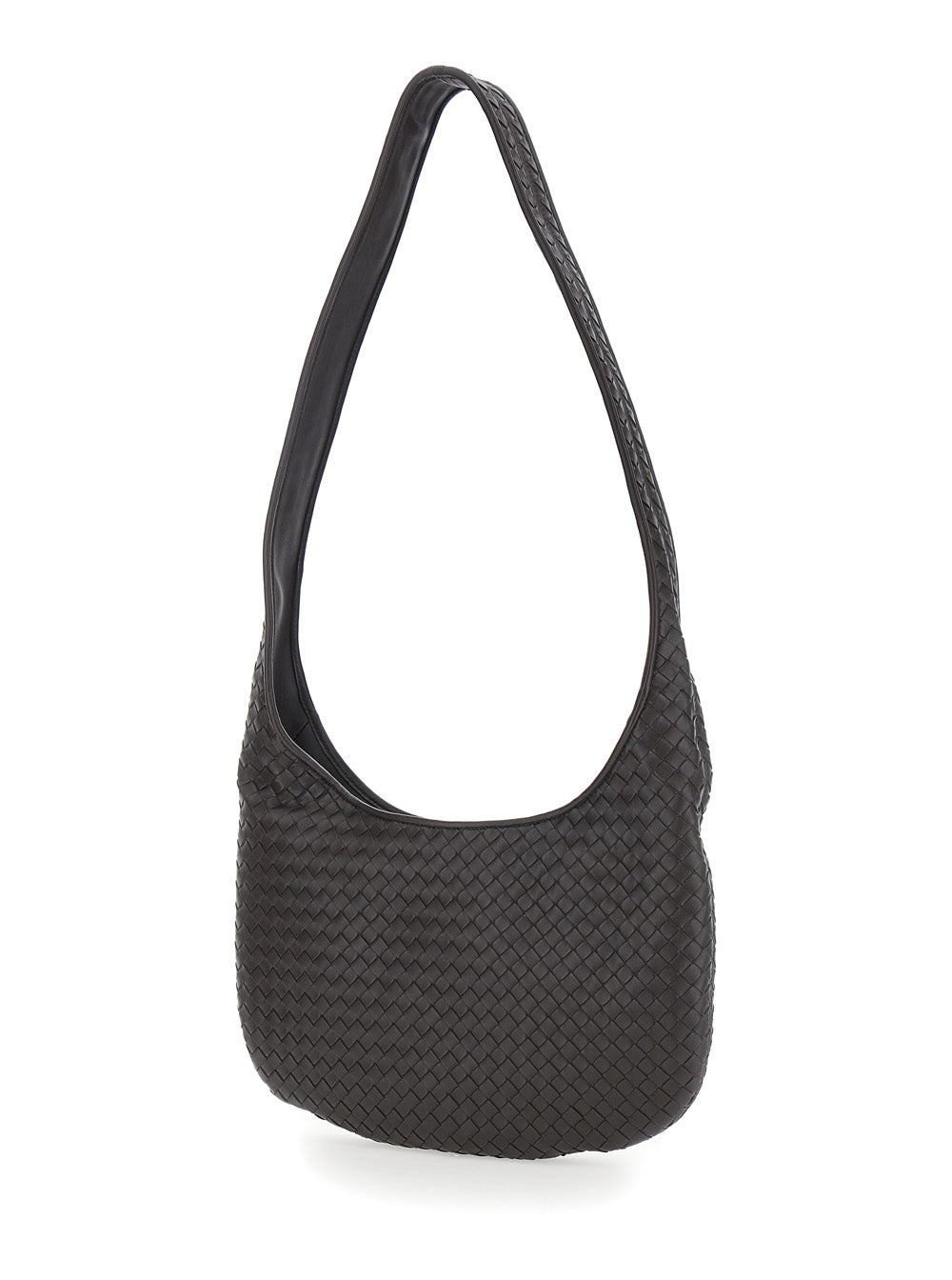 Bottega Veneta Men Brown Crossbody Bag With Top Zip Closure And Intrecciato Motif In Leather Man BOTTEGA VENETA