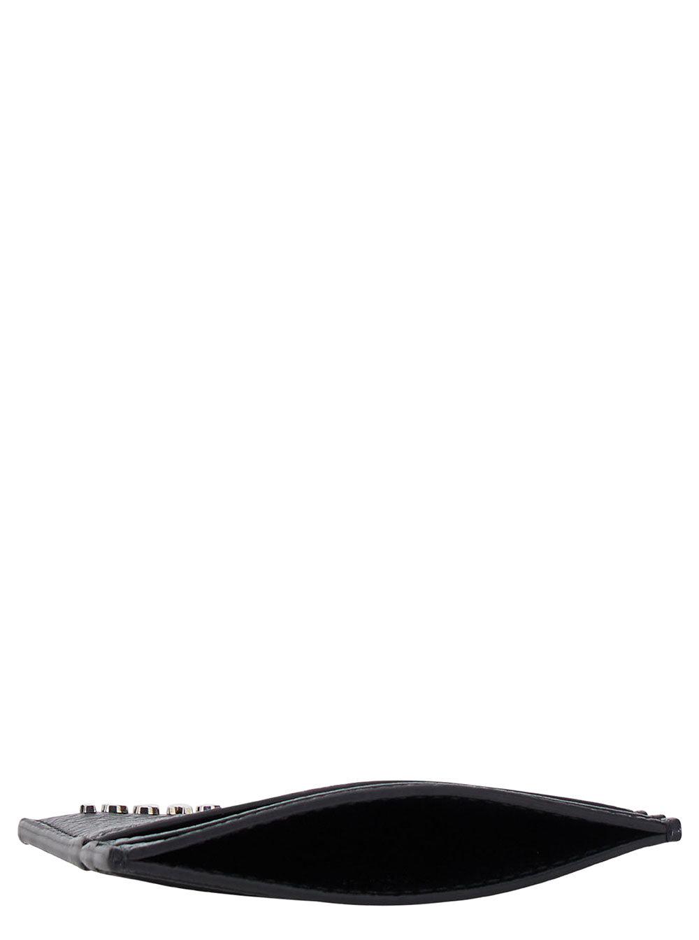 Gucci Men Black Card-Holder With Logo Detail In Hammered Leather Man GUCCI