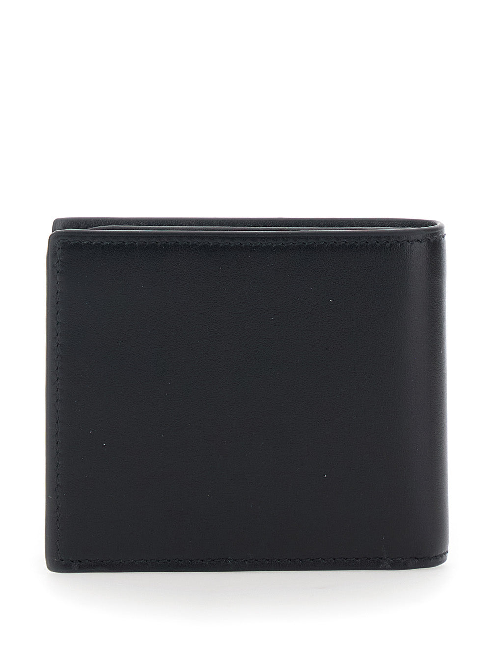 Gucci Men Black Bi-Fold Wallet With Horsebit On The Front And Embossed Logo On The Inside In Leather Man GUCCI