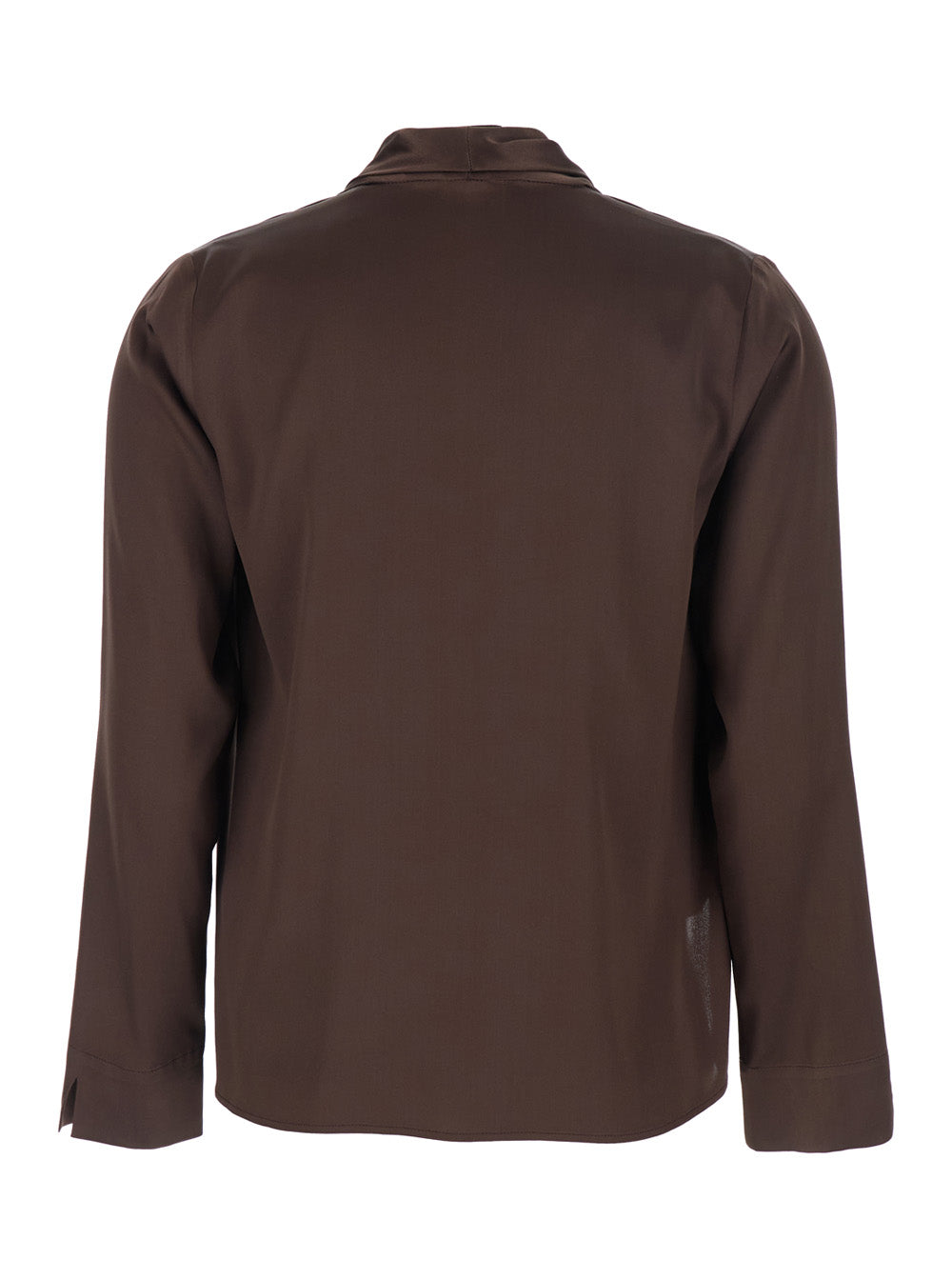 Leplain Women V-Neck Dress In Viscose Blend Brown Women LEPLAIN