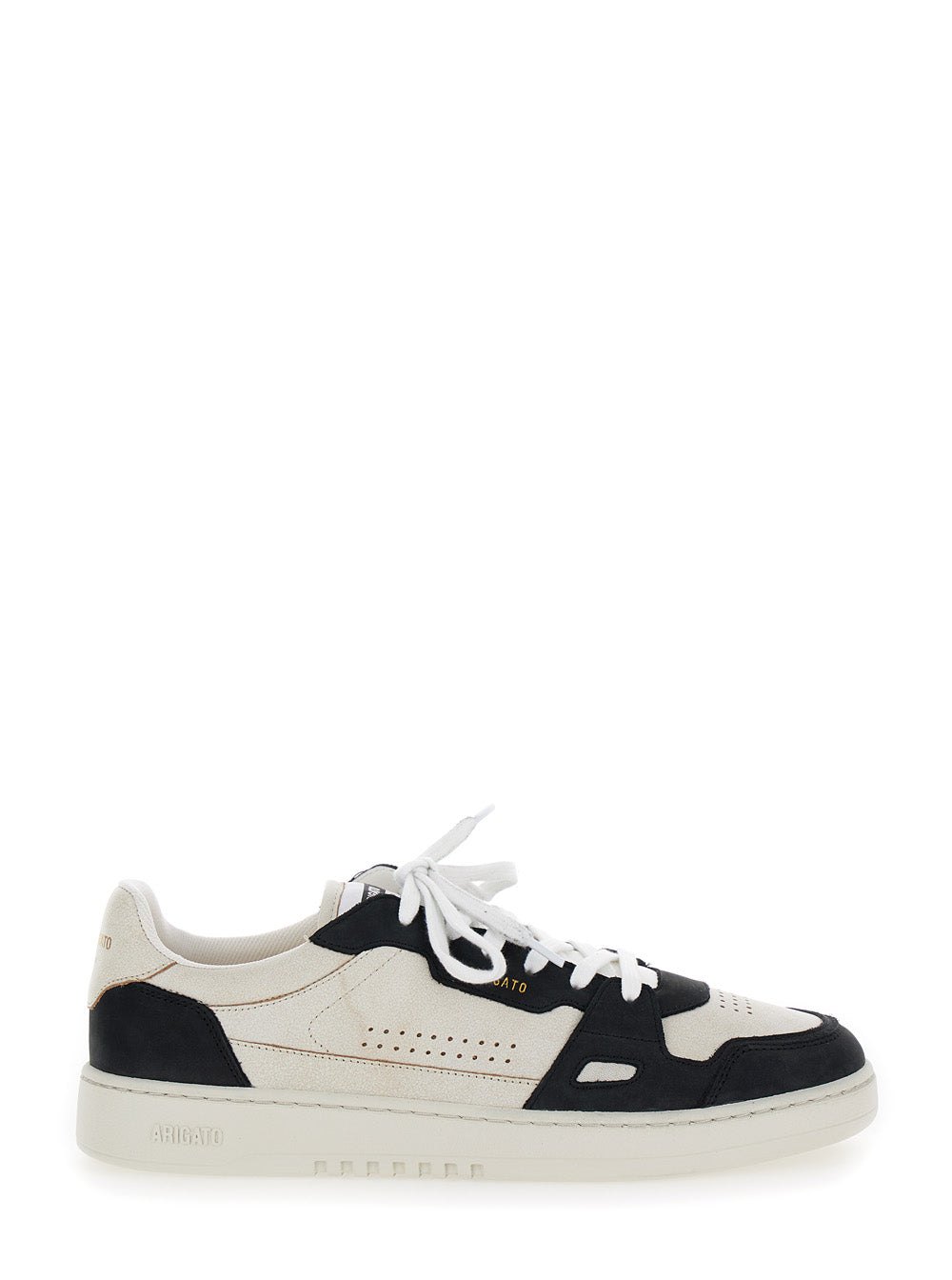 Axel Arigato Men 'Dice Lo' Black And Beige Two-Tone Sneakers In Calf Leather Man AXEL ARIGATO