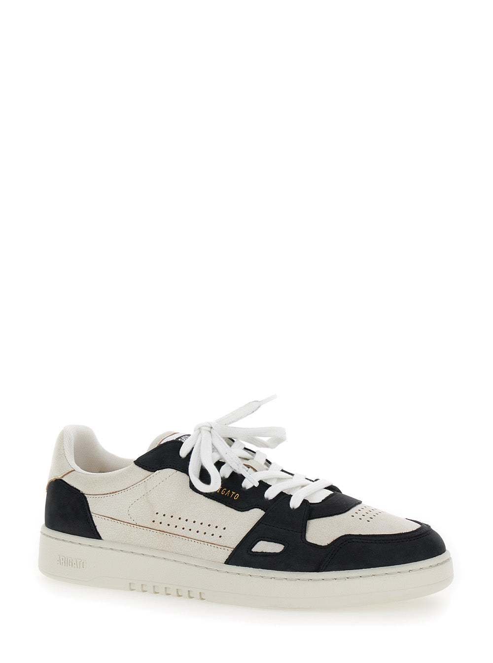 Axel Arigato Men 'Dice Lo' Black And Beige Two-Tone Sneakers In Calf Leather Man AXEL ARIGATO