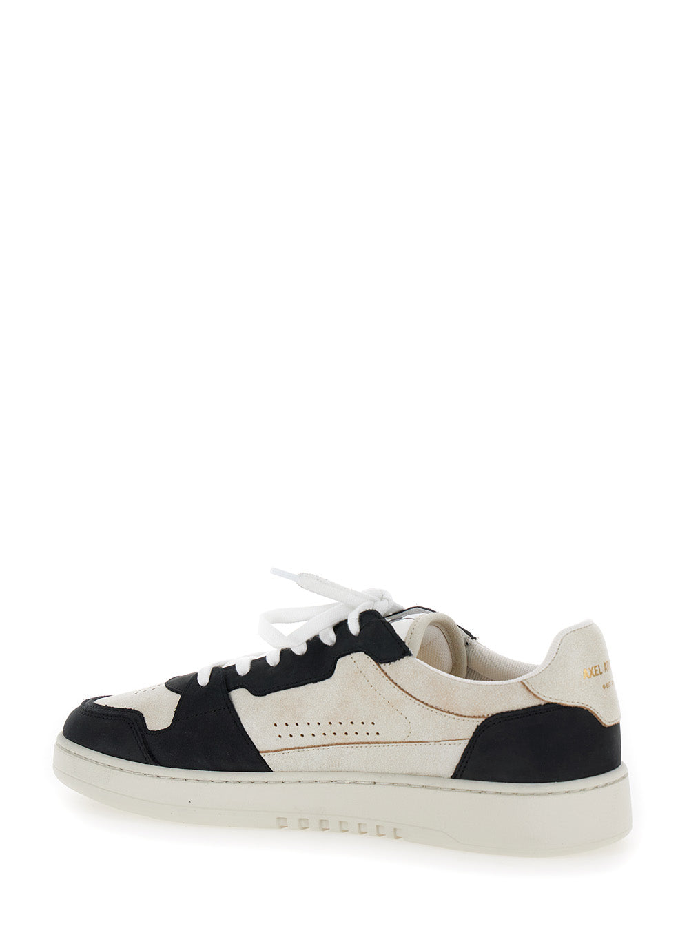 Axel Arigato Men 'Dice Lo' Black And Beige Two-Tone Sneakers In Calf Leather Man AXEL ARIGATO