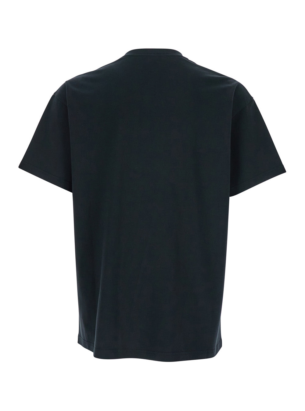 Givenchy Men Black T-Shirt With Logo Patch On The Front In Cotton For Men GIVENCHY
