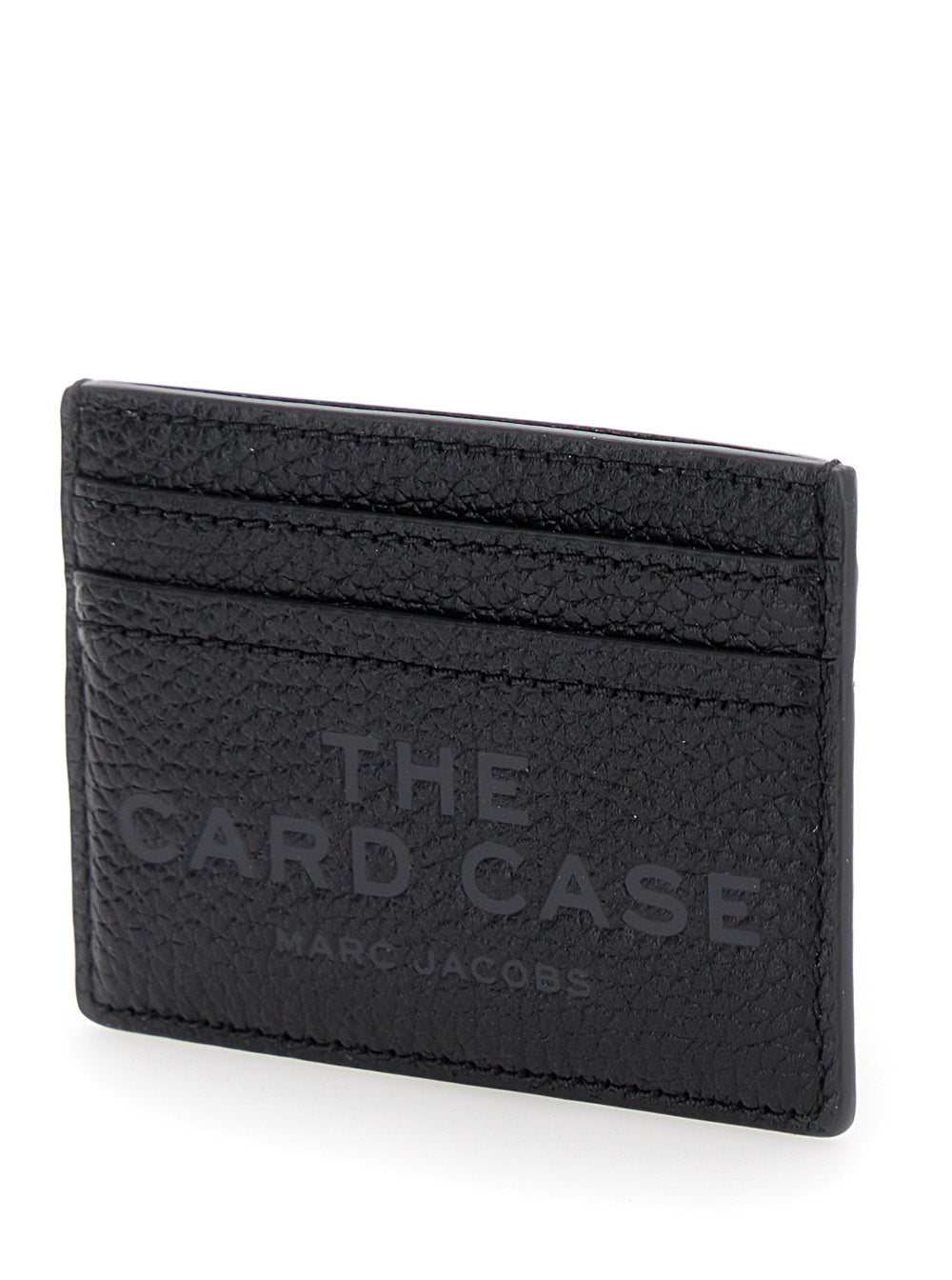 Marc Jacobs Women Black Card Holder With Card Slot And Logo On The Front In Leather Women MARC JACOBS