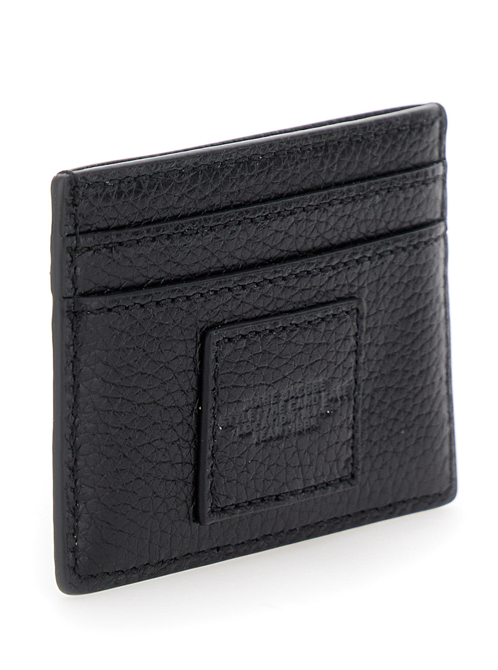 Marc Jacobs Women Black Card Holder With Card Slot And Logo On The Front In Leather Women MARC JACOBS