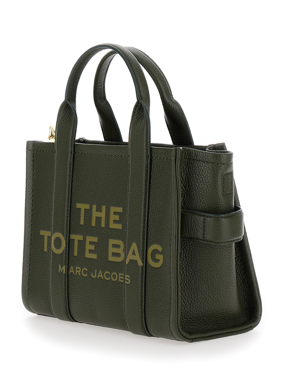 Marc Jacobs Women 'The Medium Tote Bag' Green Shoulder Bag With Logo In Grainy Leather Woman MARC JACOBS