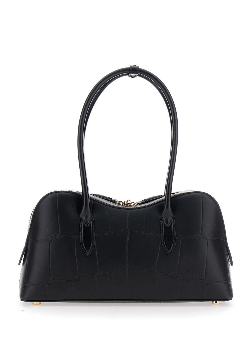 Stella Mccartney Women 'Ryder' Black Medium Handbag With Padlock Detail On The Front And Two Top Handles In Ecoleather Woman STELLA MCCARTNEY