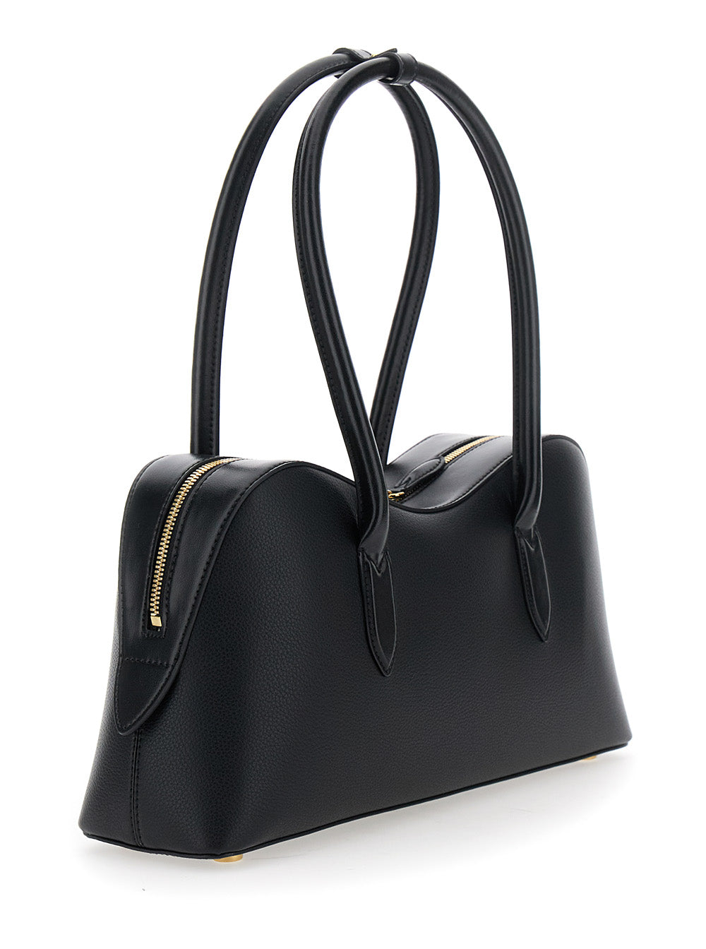 Stella Mccartney Women 'Ryder' Black Handbag With Two Top Handles And Front Padlock Detail With Logo In Ecoleather Woman STELLA MCCARTNEY