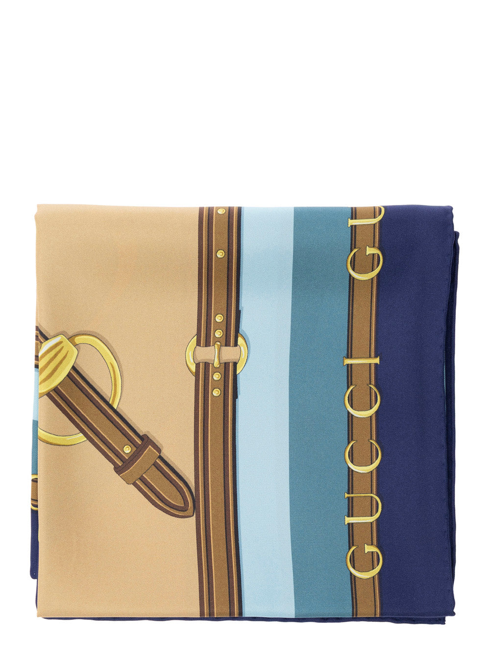 Gucci Women Multicolor Square Scarf With All-Over Print In Silk Woman GUCCI