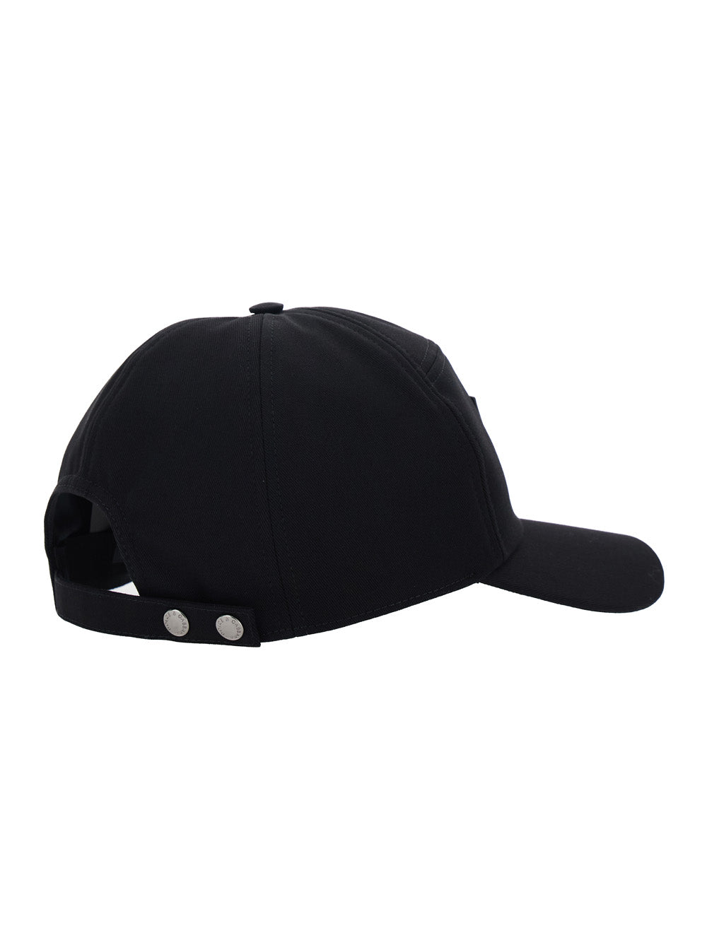Dolce & Gabbana Men Black Baseball Cap With Logo Patch On The Front In Cotton Man DOLCE & GABBANA