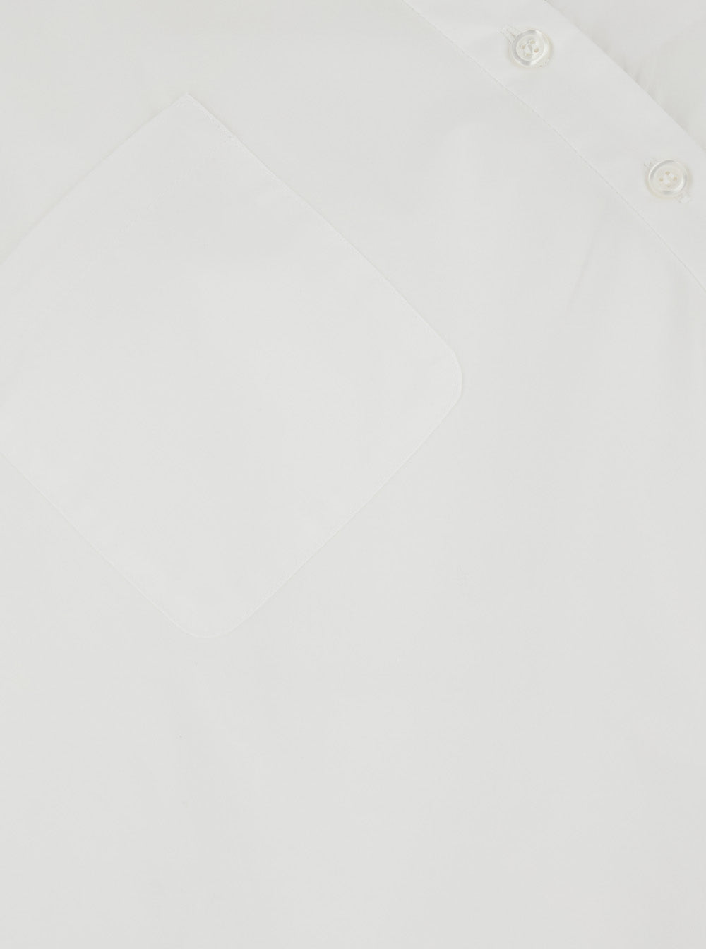 Coperni Women 'Heart' White Shirt With Asymmetrical Buttoning And Chest Pocket In Cotton Woman COPERNI