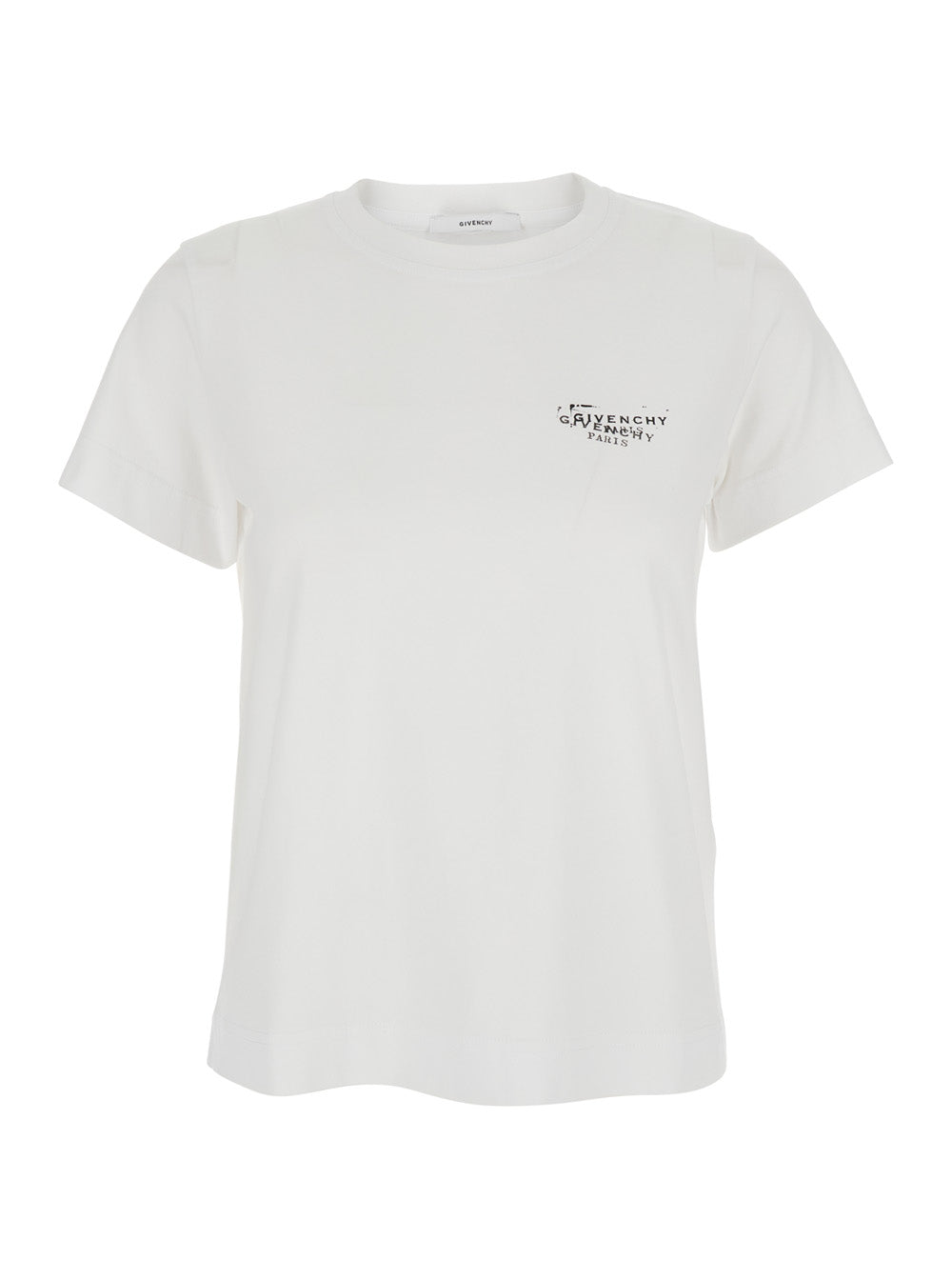 Givenchy Women White T-Shirt With Logo On Front And Back For Women GIVENCHY