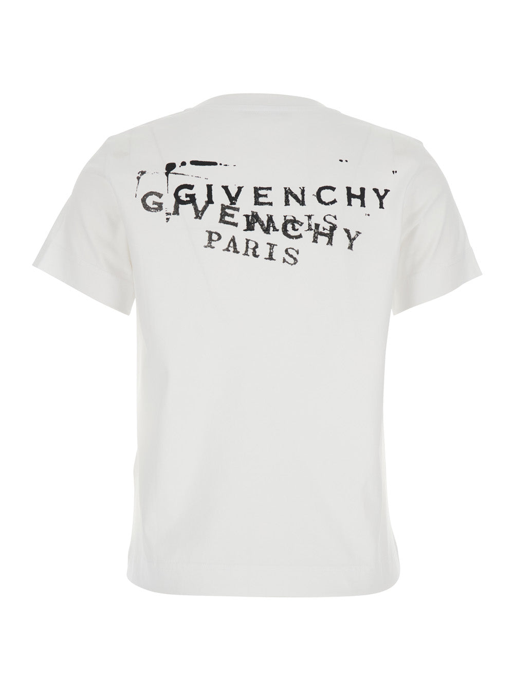 Givenchy Women White T-Shirt With Logo On Front And Back For Women GIVENCHY