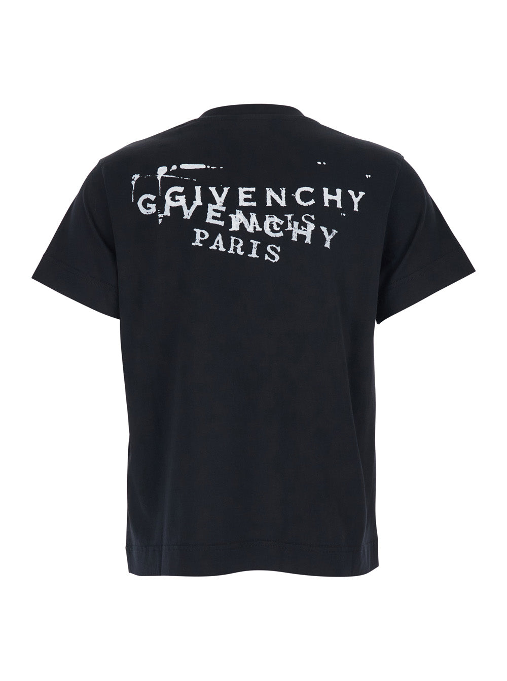 Givenchy Women Black T-Shirt With Logo On Front And Back For Women GIVENCHY
