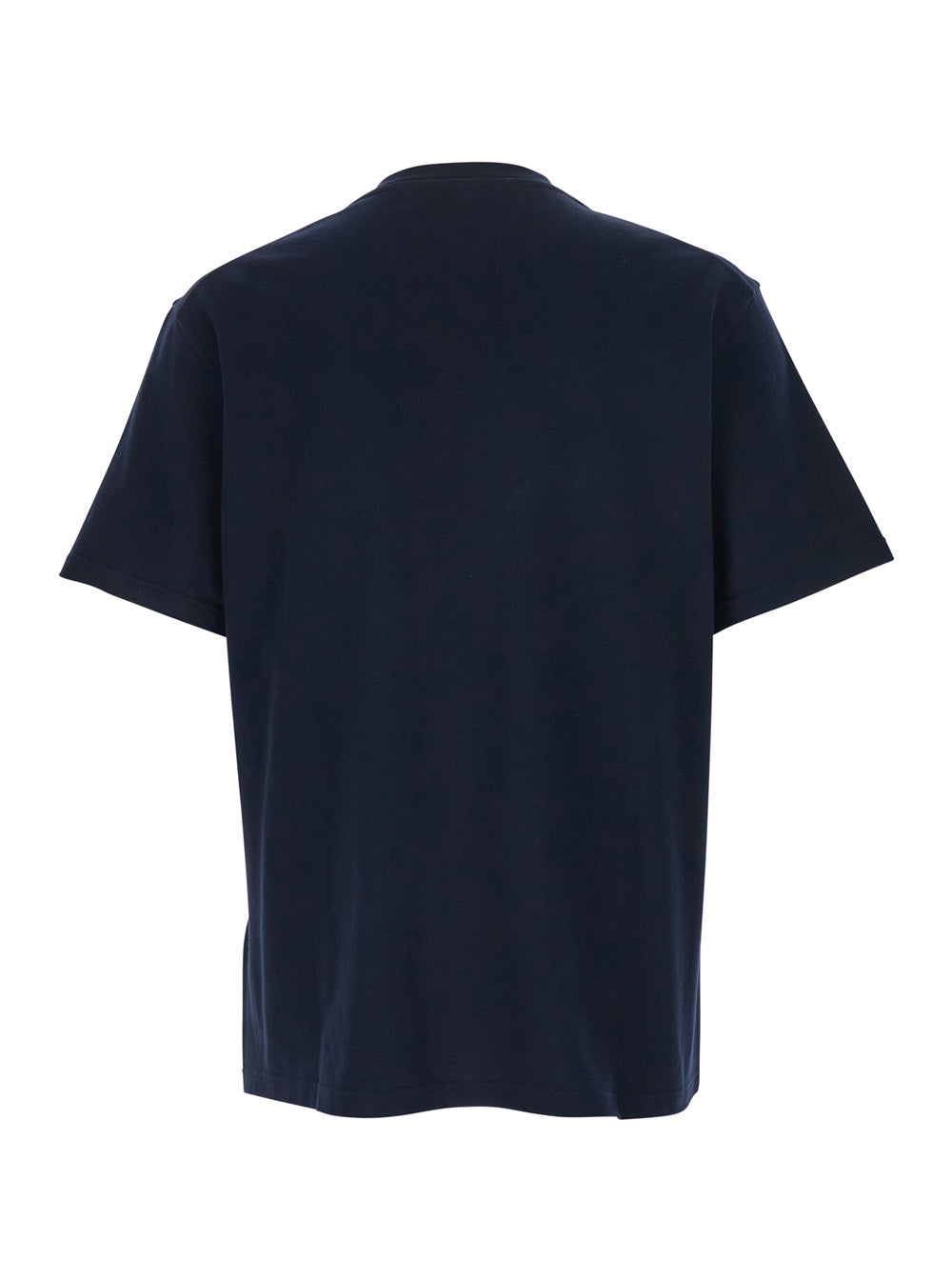 Jil Sander Men Blue T-Shirt With Logo Lettering On The Front In Cotton For Men JIL SANDER