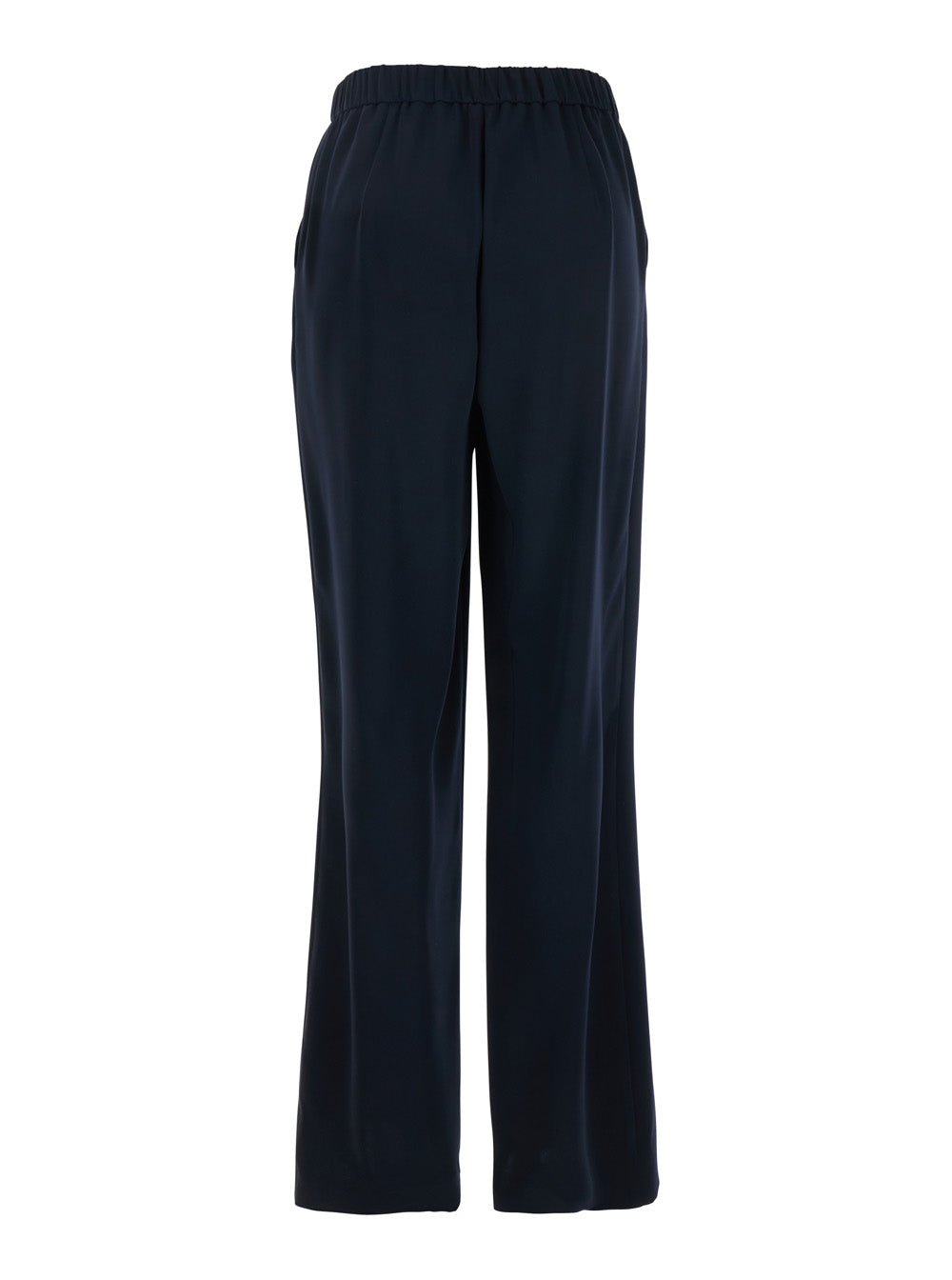 Leplain Women Blue Pants With Elasticated Waist At The Back And Wide Leg In Tech Fabric Woman LEPLAIN