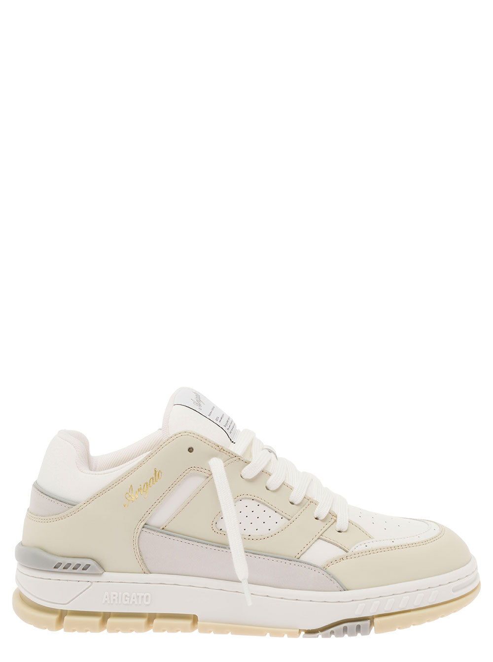 Axel Arigato Men 'Area Lo' Beige Sneakers With Embossed Logo In Leather Blend Man AXEL ARIGATO