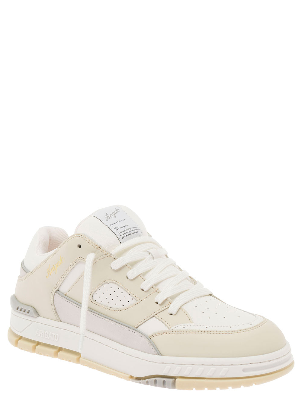 Axel Arigato Men 'Area Lo' Beige Sneakers With Embossed Logo In Leather Blend Man AXEL ARIGATO