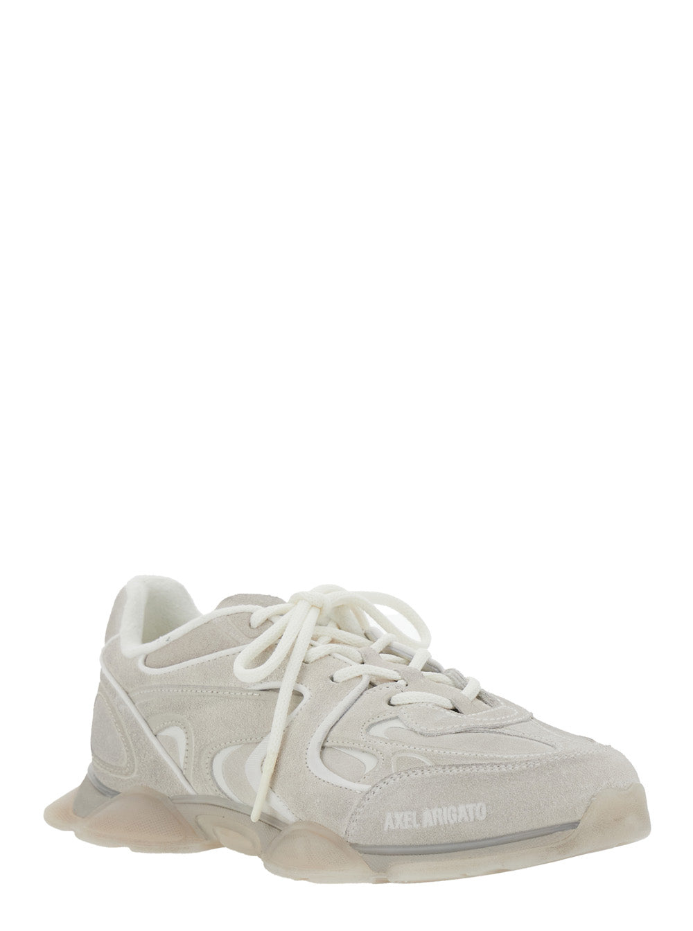 Axel Arigato Men 'Eris' Grey Sneaker With Side Logo Lettering And Panel Design In Suede Man AXEL ARIGATO