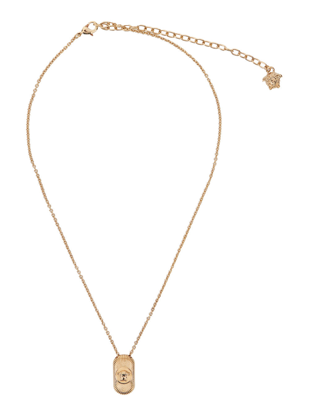 Versace Men Gold-Colored Necklace With Medusa Head Pendant In Brass Man VERSACE