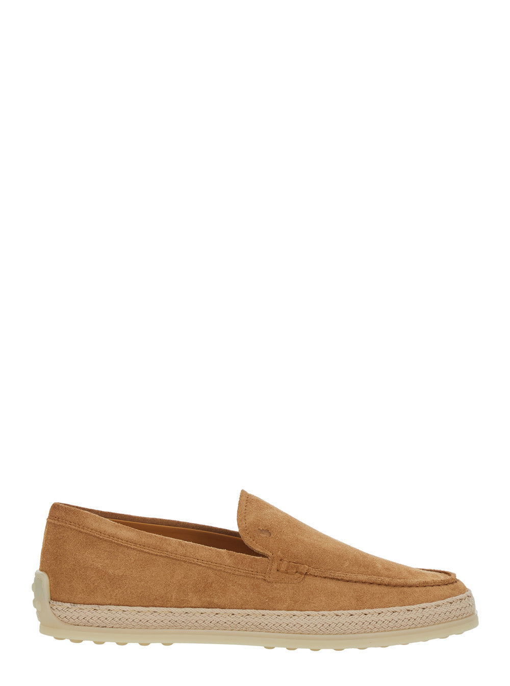 Tod's Women Loafers With Crocodile-Embossed Logo In Brown Suede For Women TOD'S