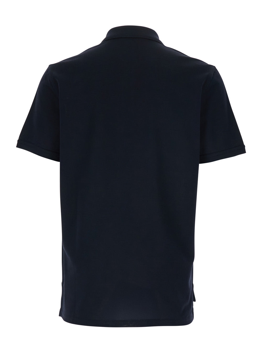 Givenchy Men Blue Polo Shirt With Classic Collar And Logo Patch On The Front In Cotton Man GIVENCHY