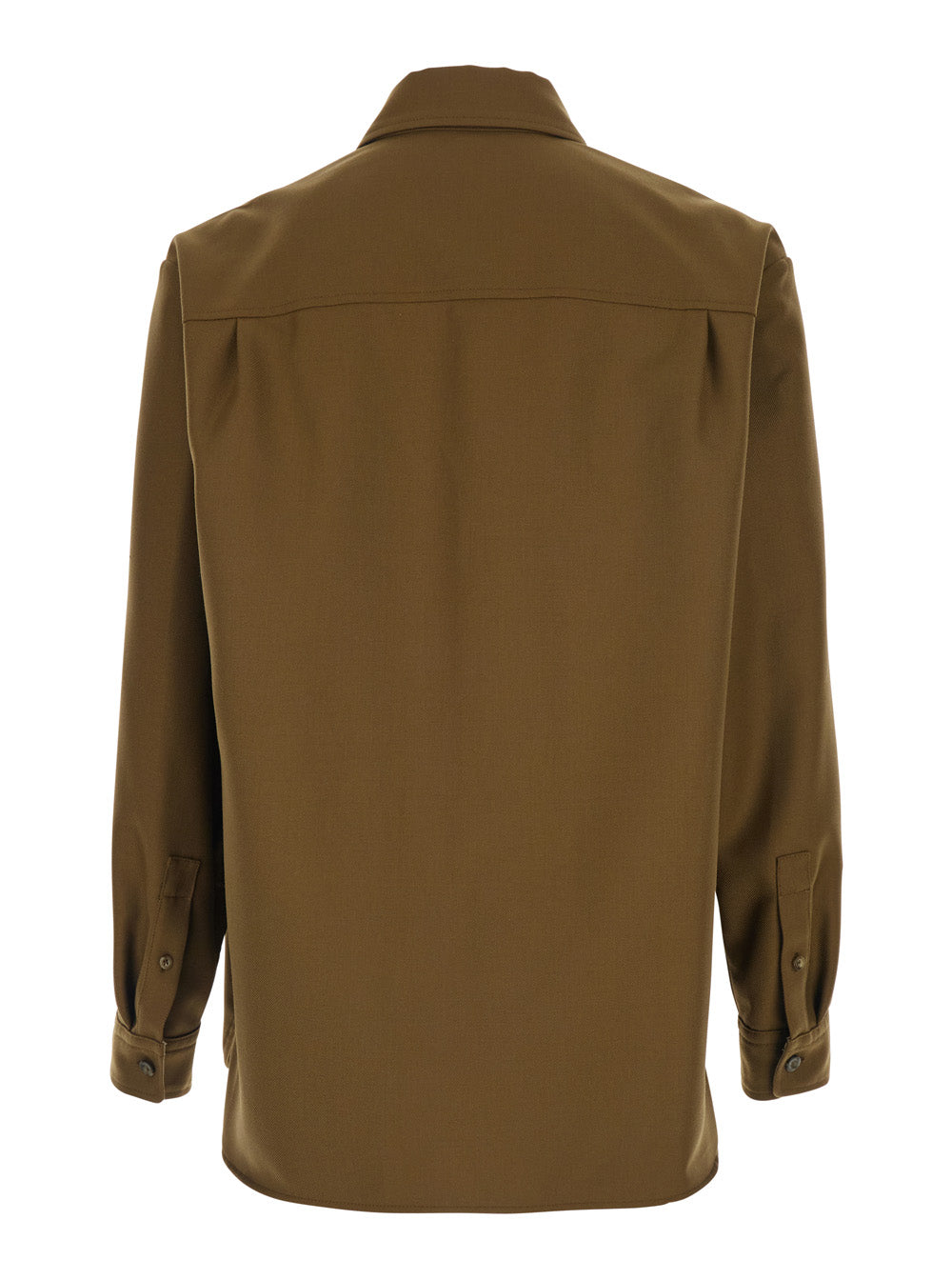 A.P.C. Men Brown Jacket With Classic Collar And Button Cuffs In Wool Blend Men