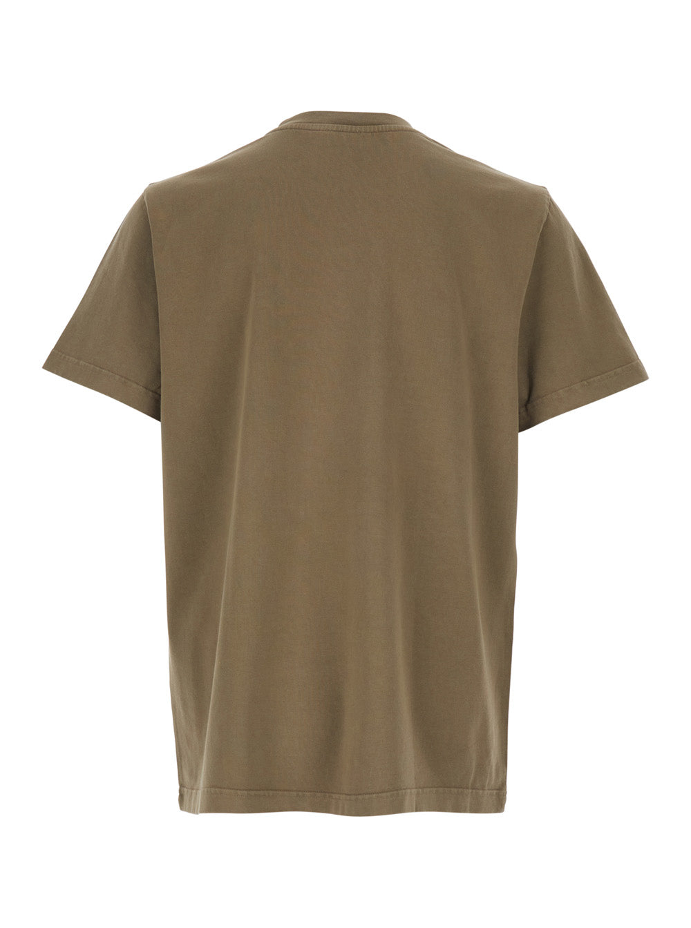 A.P.C. Men Brown Crew Neck T-Shirt With Logo Lettering On The Front In Cotton For Men A.P.C.