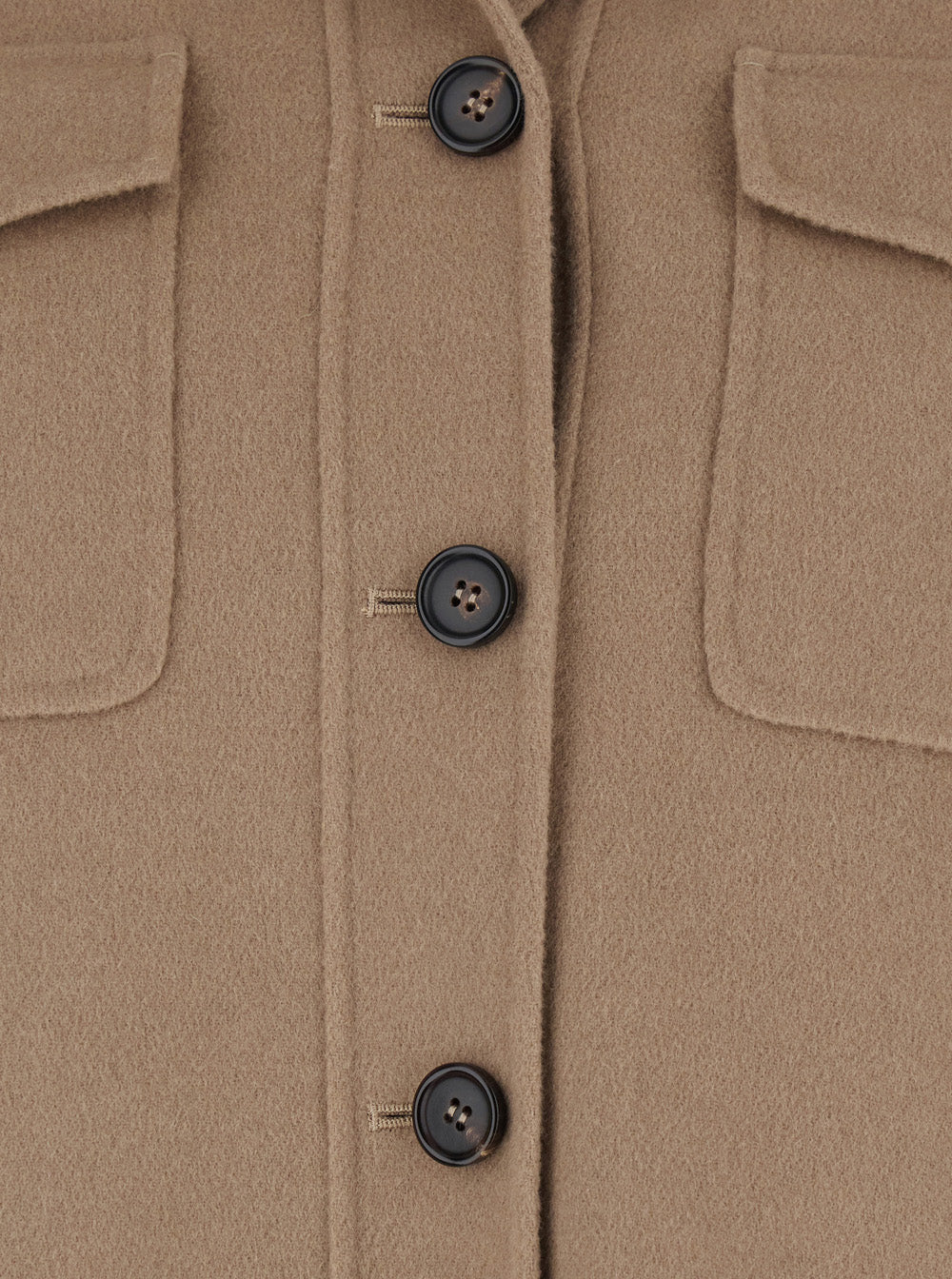 'S Maxmara Women 'Simona' Beige Jacket With Notched Revers And Two Patch Pockets On The Front In Wool For Women S MAX MARA