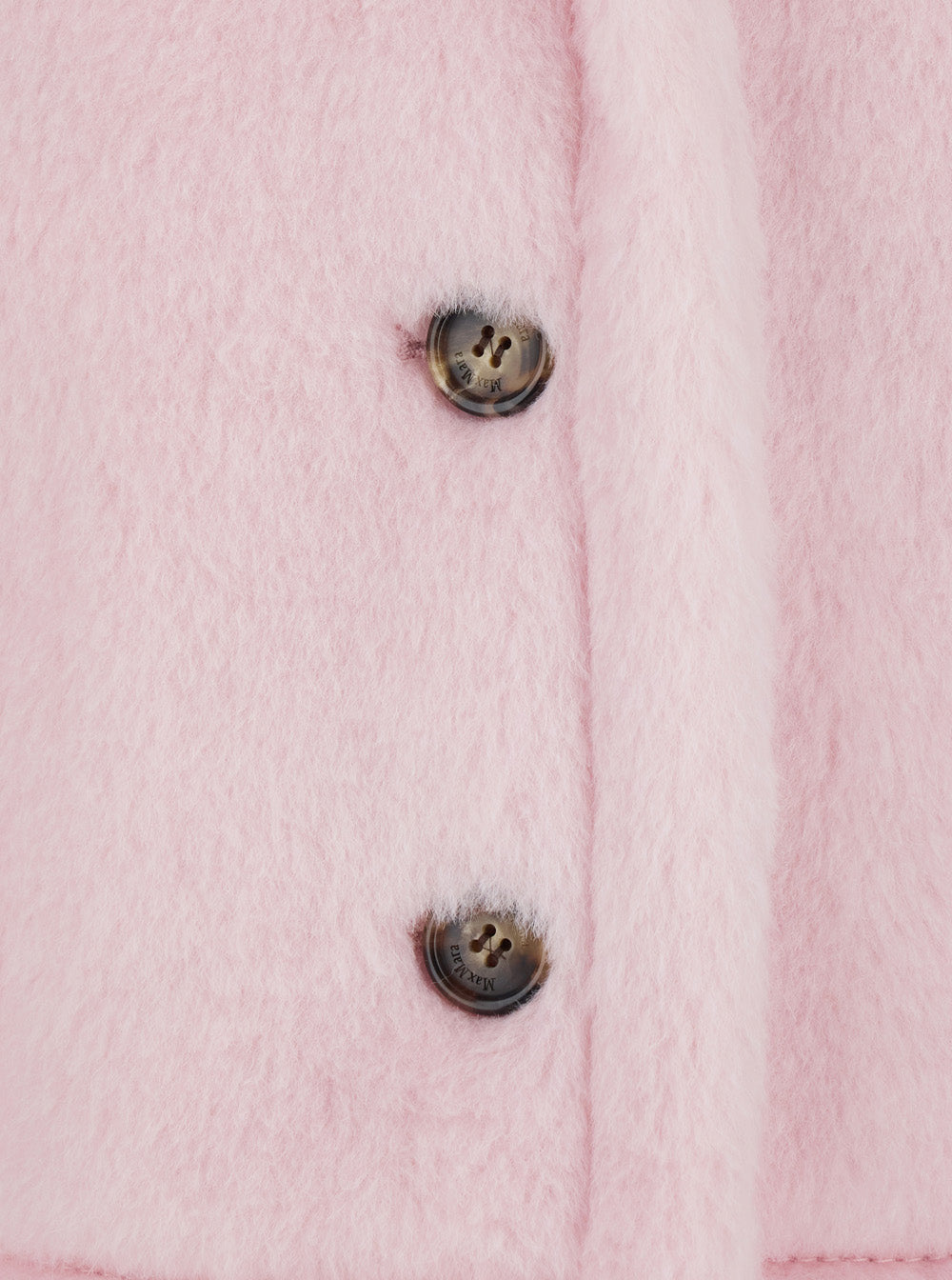 Max Mara Women 'Corvino' Pink Cape With Notched Revers And Short Sleeves In Fur Woman MAX MARA