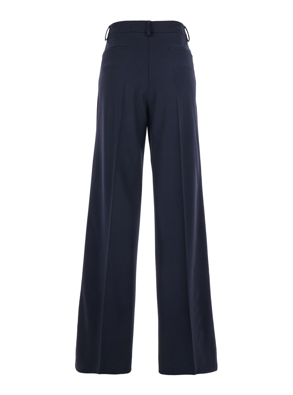 P.A.R.O.S.H. Women Blue Pants With Front Button And Zip Closure In Cotton Woman P.A.R.O.S.H.