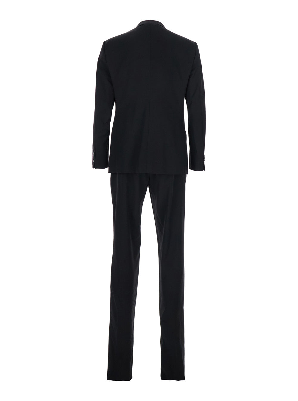 Giorgio Armani Men Black Single-Breasted Suit With Notched Revers In Wool Man GIORGIO ARMANI