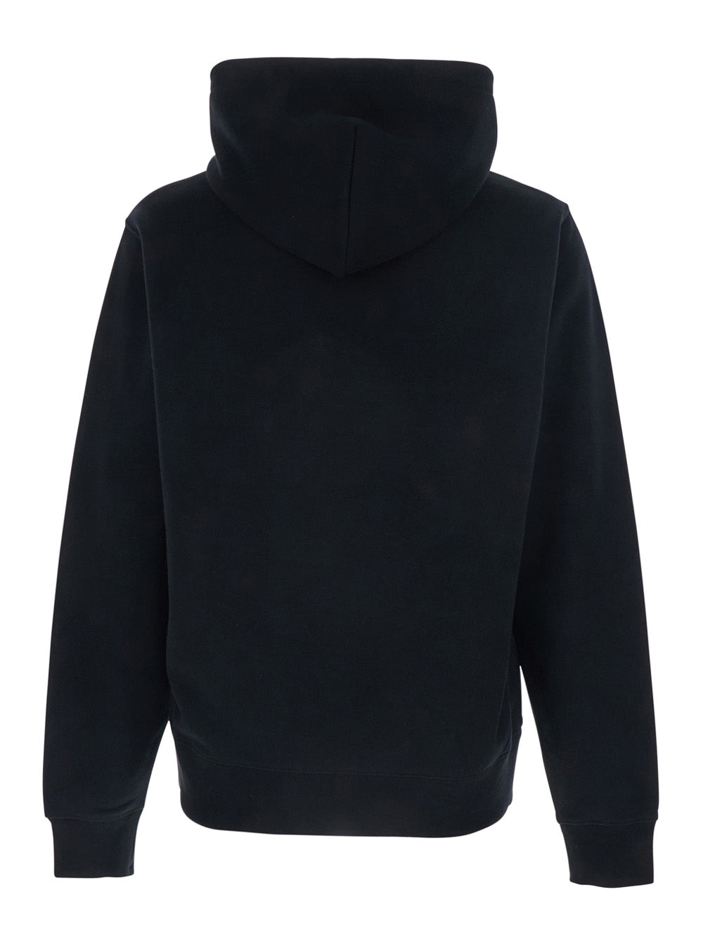 Burberry Men Black Hoodie With Drawstring Hood And Logo Lettering On The Front In Cotton Man BURBERRY