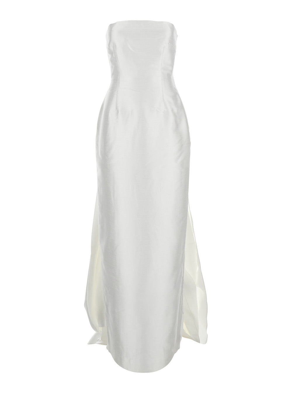 Solace London Women Long Dress 'Imani' With Off Shoulders And Double Layer In White For Women SOLACE LONDON