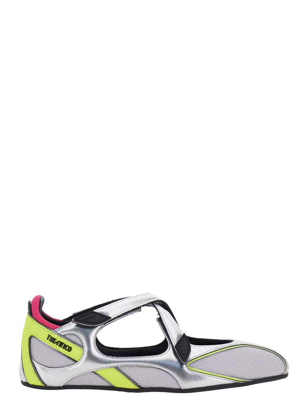 The Attico Women Multicolor Ballet Shoes 'Floor 01' With Logo On The Side And Cut-Out Design In Tech Fabric For Women THE ATTICO