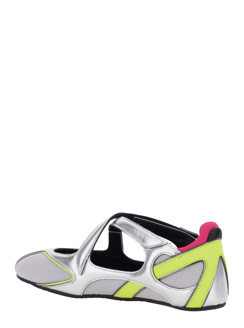 The Attico Women Multicolor Ballet Shoes 'Floor 01' With Logo On The Side And Cut-Out Design In Tech Fabric For Women THE ATTICO