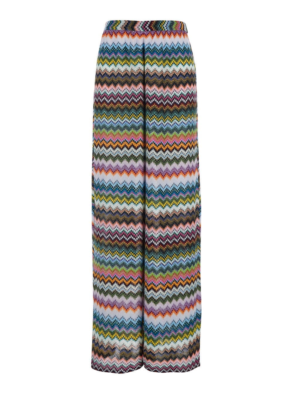 Missoni Women Multicolor Pants With Zig Zag Pixel Effect Motif In Lamé Women