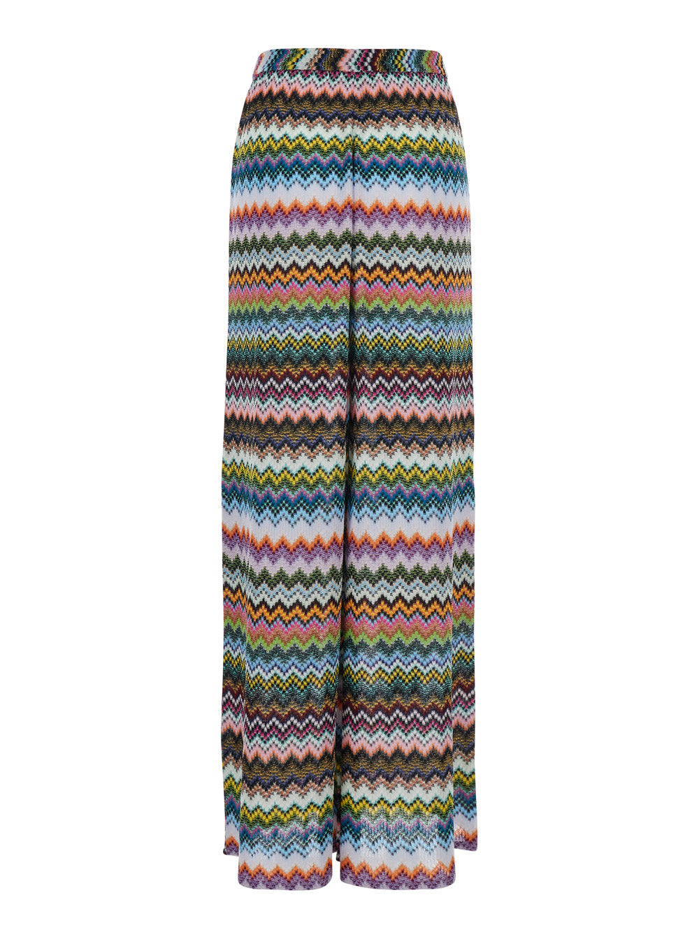 Missoni Women Multicolor Pants With Zig Zag Pixel Effect Motif In Lamé Women