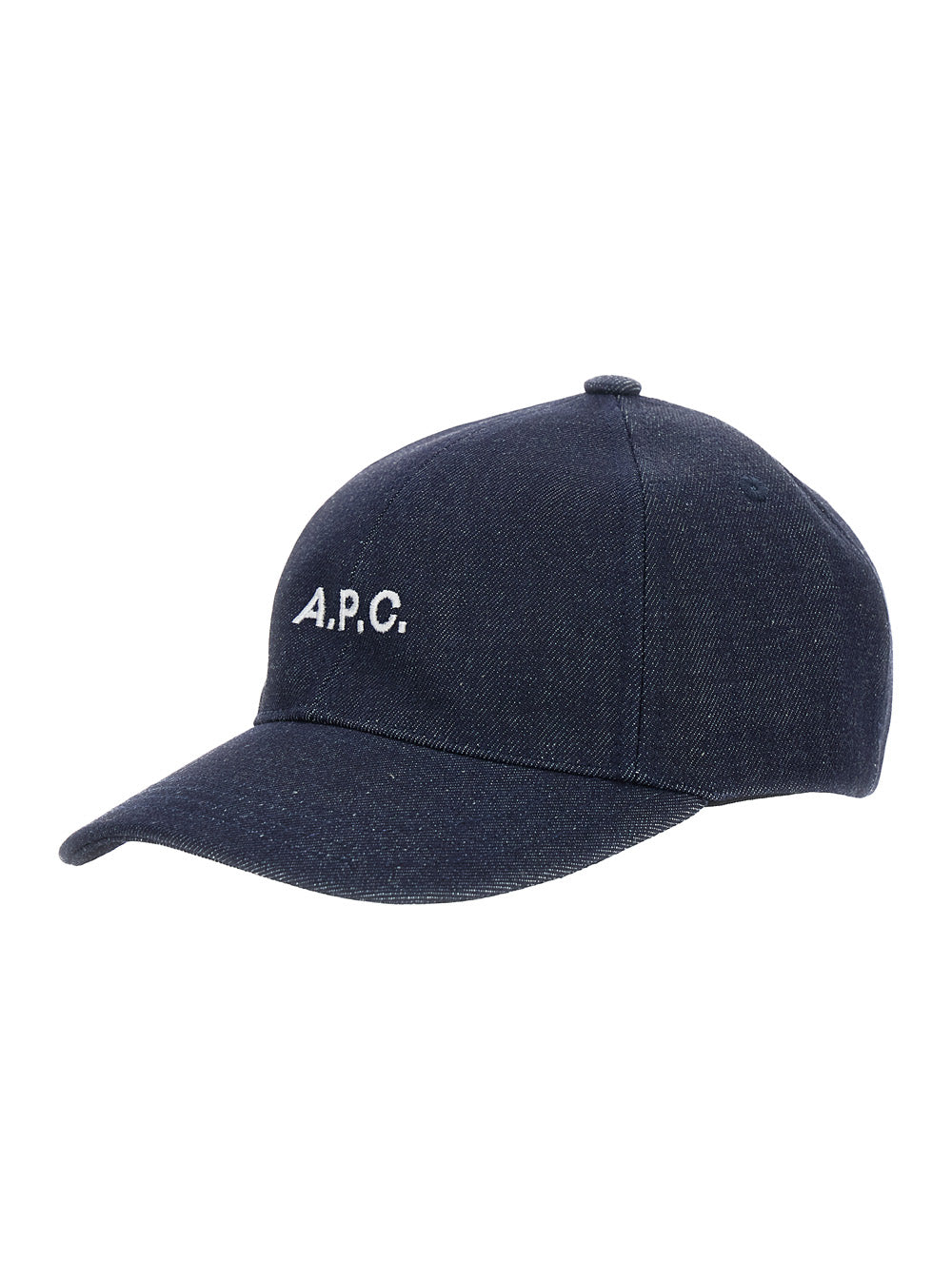 A.P.C. Men Blue Baseball Cap With Logo Lettering On The Front In Cotton For Men A.P.C.