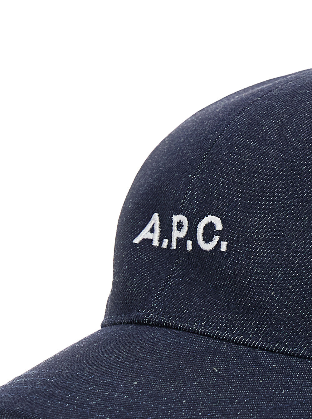 A.P.C. Men Blue Baseball Cap With Logo Lettering On The Front In Cotton For Men A.P.C.