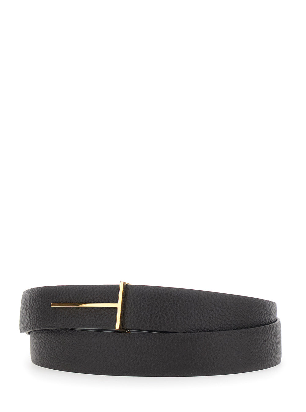 Tom Ford Men Brown Belt With T Buckle Closure In Leather Man TOM FORD
