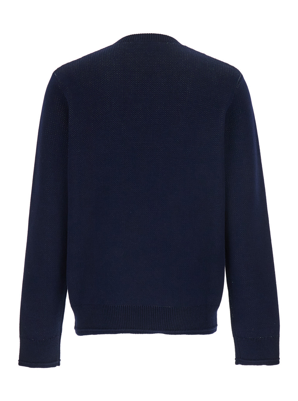 Givenchy Men Blue Crew Neck Sweater With Logo Lettering On The Front In Cotton For Men GIVENCHY