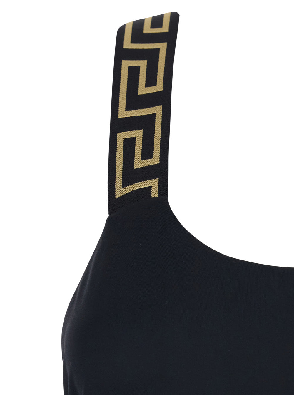 Versace Women One-Piece Swimsuit 'Greca' With Black Stretch Fabric Detail For Women VERSACE
