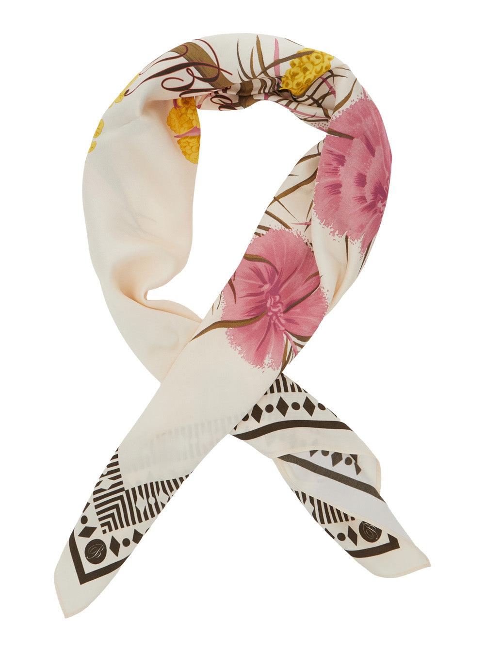 Blumarine Women Multicolor Scarf With All-Over Floral Print In Viscose For Women BLUMARINE