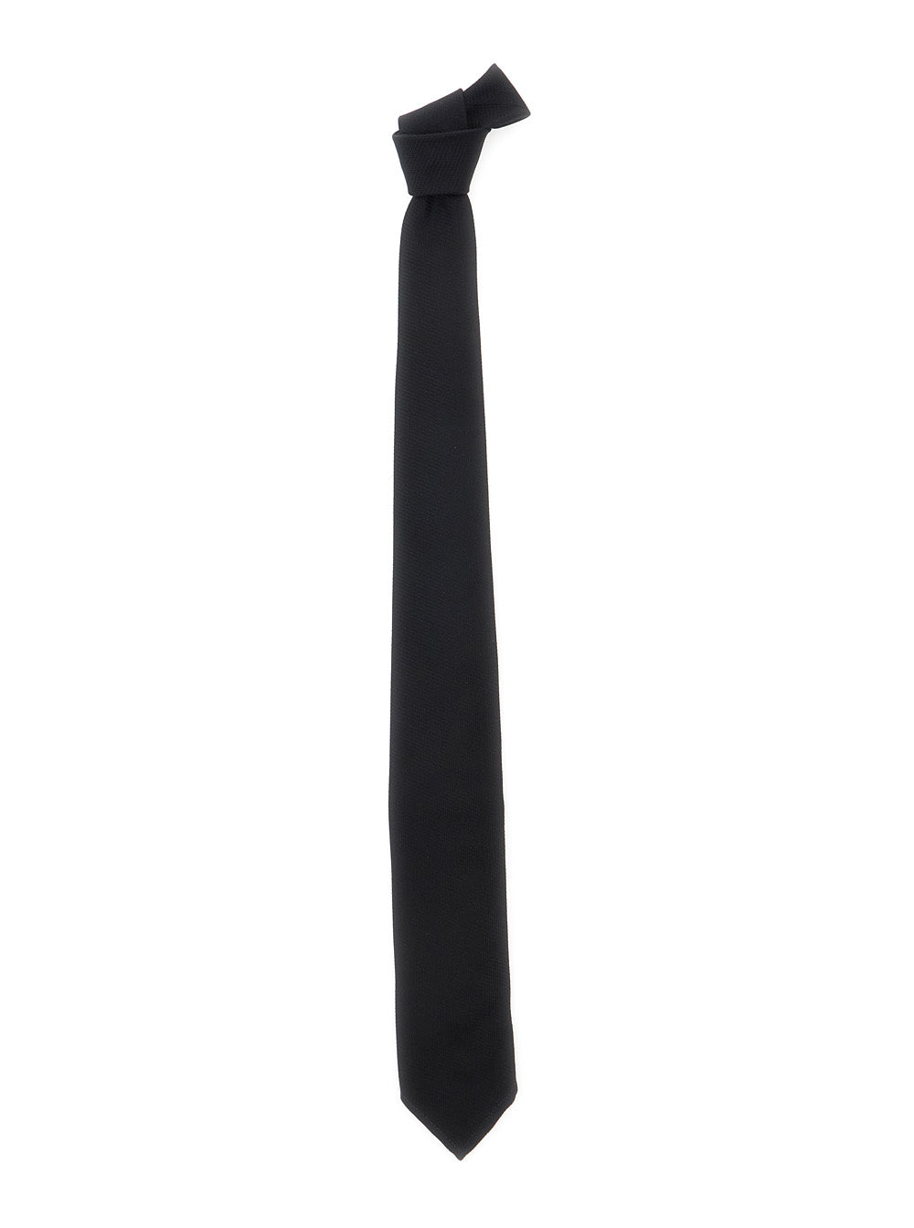 Dsquared2 Men Tie With Back Knot Closure In Black Silk For Men DSQUARED2