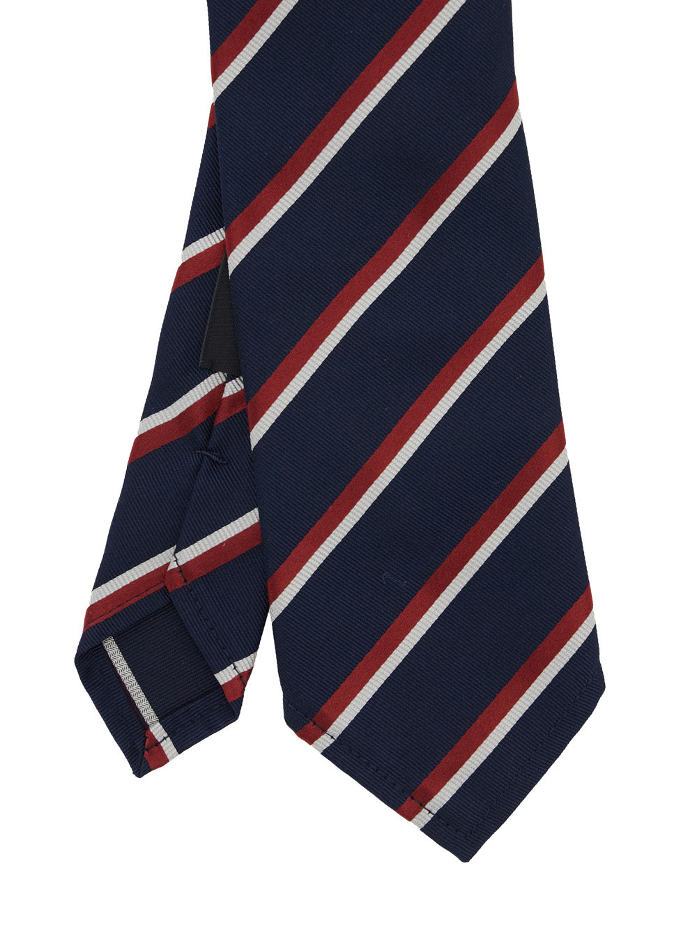 Dsquared2 Men Blue Tie With All-Over Striped Motif In Silk Man DSQUARED2