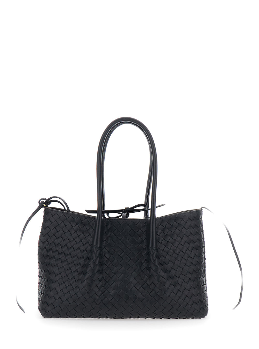 Bottega Veneta Women 'Pinacoteca' Brown Medium Shoulder Bag With Intrecciato Motif In Leather Woman BOTTEGA VENETA