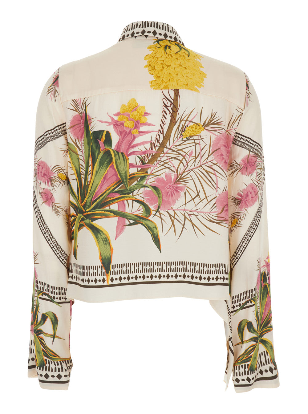 Blumarine Women Multicolor Shirt With Pointed Collar And All-Over Floral Print In Viscose For Women BLUMARINE